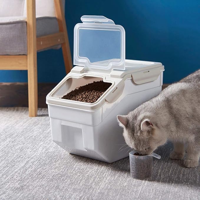 WINIAER Airtight Food Storage Containers, Large Capacity Pet Food Storage Container, Kitchen Pantry Storage Bin for Rice, Cereal, Flour, Snacks