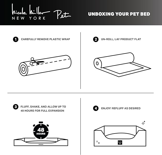 Nicole Miller New York PET Mod Damask Plushy Bolster Pet Bed, Cozy & Calming, Non-Slip Bottom, Machine Washable Cover, Taupe, Medium 30"x23"x8"