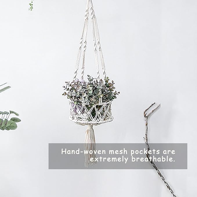 1PCS Macrame Hanging Cat Hammock Indoor Cat Bed Swing Cat's Nest Hanging Basket Cat Hammock Macrame Handwoven Pet Hanging Basket (Fruit Basket)