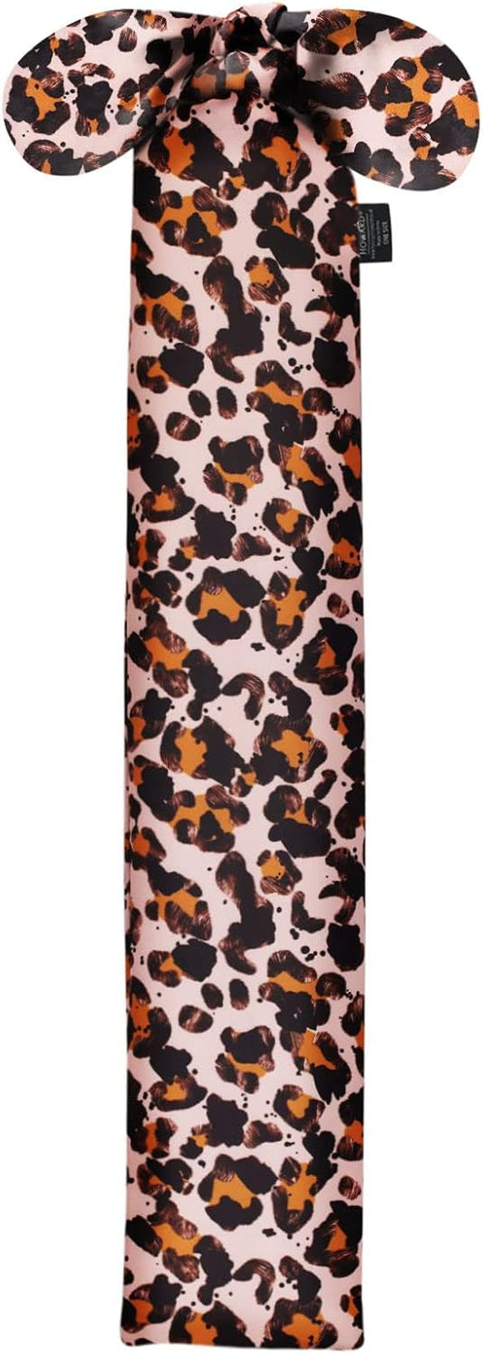 Harrison Howard Stretchy Tail Bag Breathable Horse Tail Guard Slip on Design Protect Horse Tail 2 Strand Closure Straps Keep Tail Clean & Protected 22" L Length Makes Grooming Easy-Leopard Print