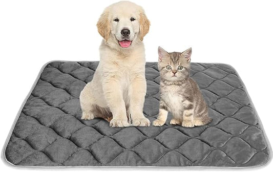 ULIGOTA Self Warming Cat Bed Self Heating Cat Mat Thermal Pet Bed Mat Self-Warming Dog Crate Pad