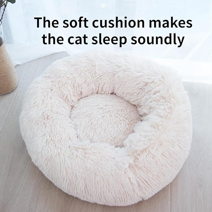 Cat Hammock, Handwoven Hanging Boho Cat Bed with Hanging Kit for Indoor Outdoor Home Decor Hang Cat Swing Beds with Cushion