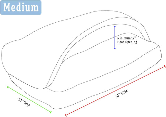 Snoozer Pet Products Luxury Rectangle Cozy Cave, Wag Collection, Medium, Ramey Oxford