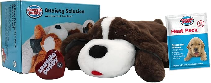 Original Snuggle Puppy Toys - Heartbeat Puppy for Dogs - Pet Anxiety Relief and Calming Aid - Comfort Dog Toys for Behavioral Training