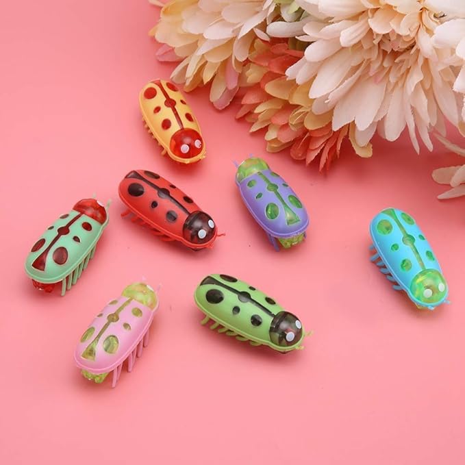 Zerodis Cat Interactive Toys, 7Pcs Mini Cute Cat Playing Toy Electric Funny Interactive Toy with Battery for Cats Kitten Training Playing Chewing