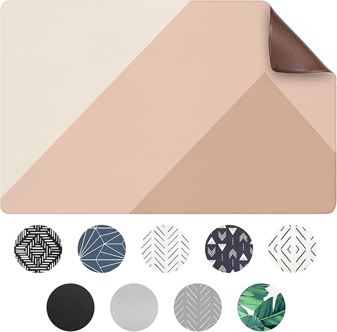 NALALAS Large Dog Mat for Food and Water, Cat Feeding Mat | Large Waterproof Dog Bowl Mat | Non-Slip Pet Food Mat for Floors | Pet Mats for Food and Water | Easy to Clean