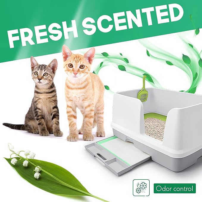 PETSWORLD Multi Cat Pad Refills for Cats Breeze Litter System, Ultra-Absorbent, Quick Dry - (600 Count, Fresh Scented)