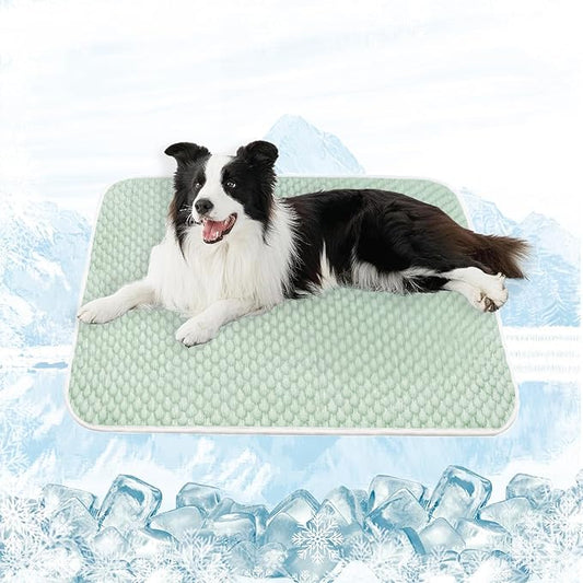 MICROCOSMOS Pet Cooling Mat & Sleeping Pad- Breathable Bubble Surface, EZ Clean. Keep Cooling for Pets, Kids and Adults in Summer.(Green, 36" x 36")