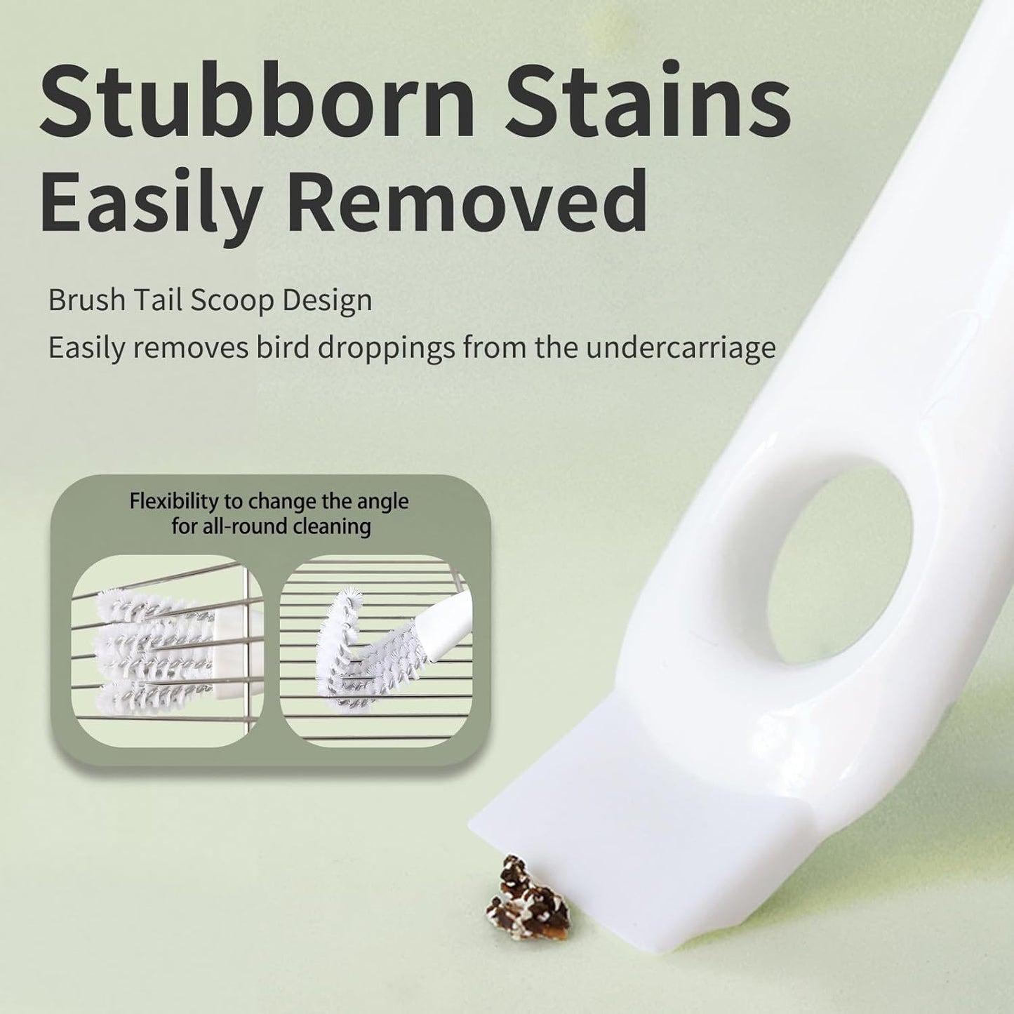 Bird Cage Cleaner with Long Handle & Shovel – Easy Bird Droppings Removal Brush for Parrot & Pet Cages & Bird Perch – Durable Cage Cleaning Tool & Accessory (1)