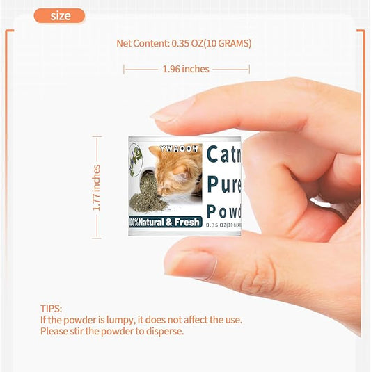 Premium Catnip for Cats & Kittens – Cold-Processed, High Potency Nepetalactone, 100% Pure Leaf-Only Catnip for Toys, Scratchers, Refills, Stimulates Play & Protects Furniture - 10g