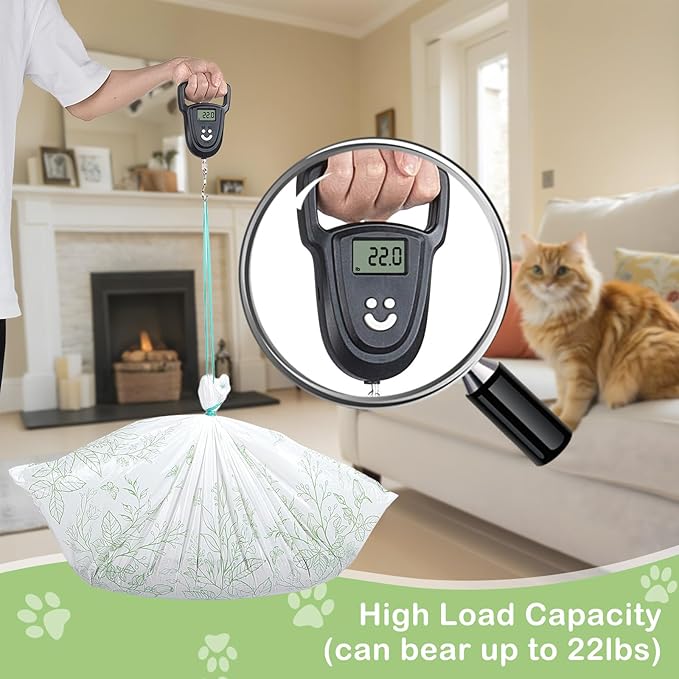 Bienbee Litter Box Liners, 120 Pack 36" x 19" Large Size Cat Litter Bags Extra Thick Cat Box Liners Easy Cleanup Tear Resistant Heavy Duty Cats Litters Pan Liner with Drawstring Pet Cats Supplies