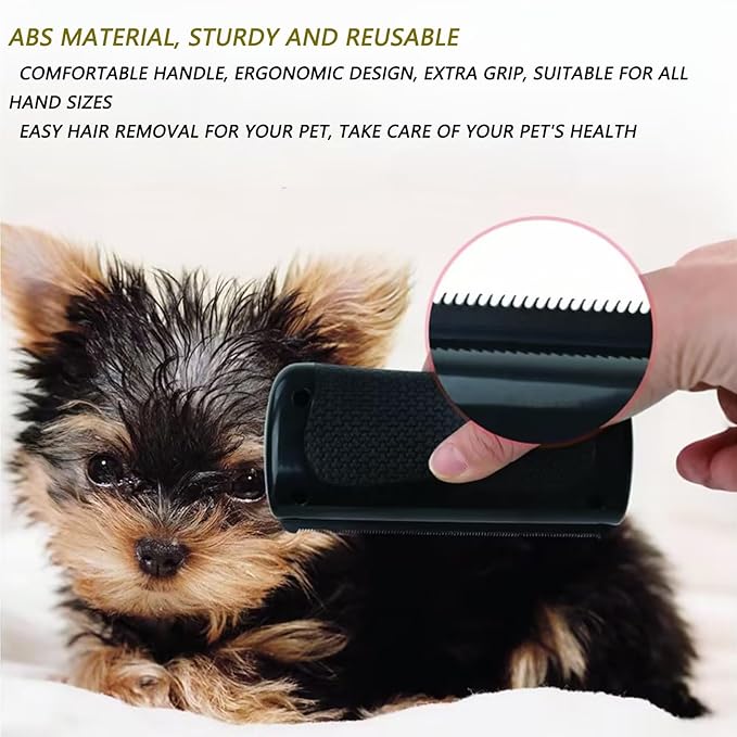 Deshedding Brush - Dog Brush for Shedding & Pet Hair Removal Tool, Double Sided Grooming Brush - Dog & Cat Grooming Supplies for Long Short Hair