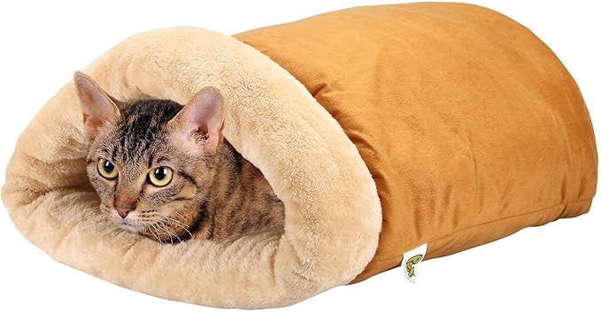Pet Magasin Self Warming Cat Cave Bed with 4-Way Cat Hideaways