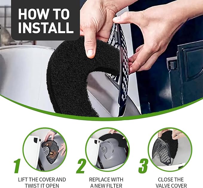 8Pcs Carbon Filters Compatible with Litter-Robot 4,Replacement Activated Charcoal Filters for Litter Box Carbon Premium Filter,Thickened and Durable,Eliminate Odor and Controls Moisture on Pet's Body