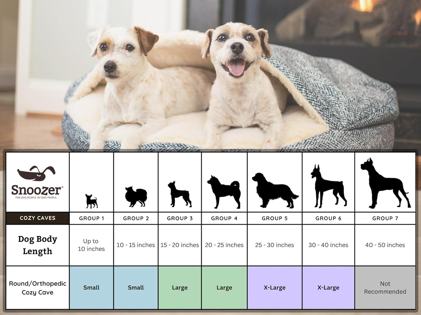 Snoozer Luxury Microsuede Cozy Cave Pet Bed, Small,Black