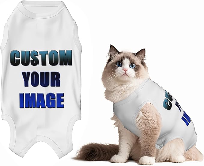Custom Cat Surgery Recovery Suits Cat Onesie After Neuter Surgery Clothes for Little Animals