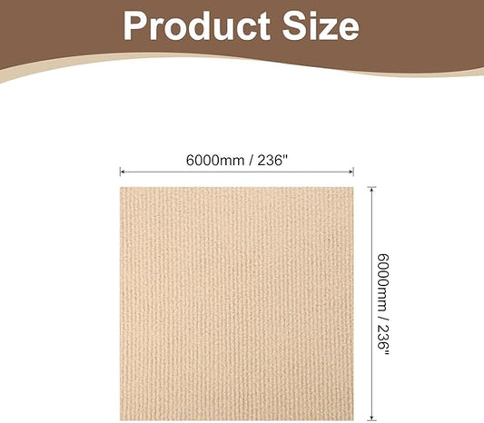 uxcell Self-Adhesive Cat Scratching Mat, 1 Roll 236" x 236" Couch Protector from Cat Claws for DIY Sofa, Wall, Doors, Cut Anti Cat Scratch Pad Carpet Mat, Khaki