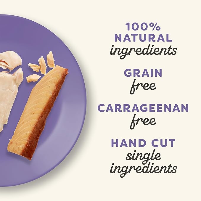 Applaws Natural Cat Treats, Grain-Free, High-Protein Whole Chicken & Tuna Loins, Single-Ingredient Healthy Snack for Cats (12 x 1.06 oz Loins)
