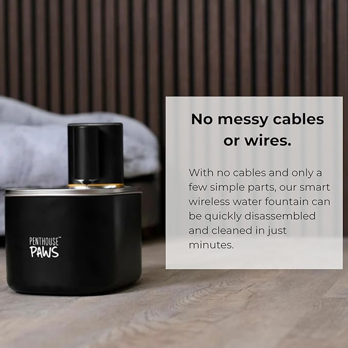 Smart Wireless Cat Water Fountain, 3.5L/118oz Automatic Pet Water Dispenser with App Control, Ultra Quiet, UV Sterilization & Filtered Flow for Cats & Dogs