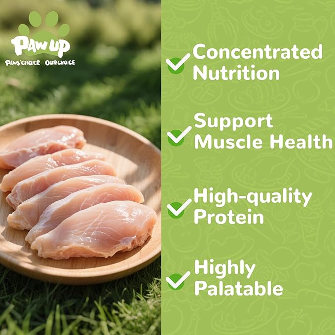 Freeze Dried Chicken for Dogs Cats, High Protein Raw Dog Food Topper, Single Fresh Ingredient Treats, 4.6oz, Rawhide Free