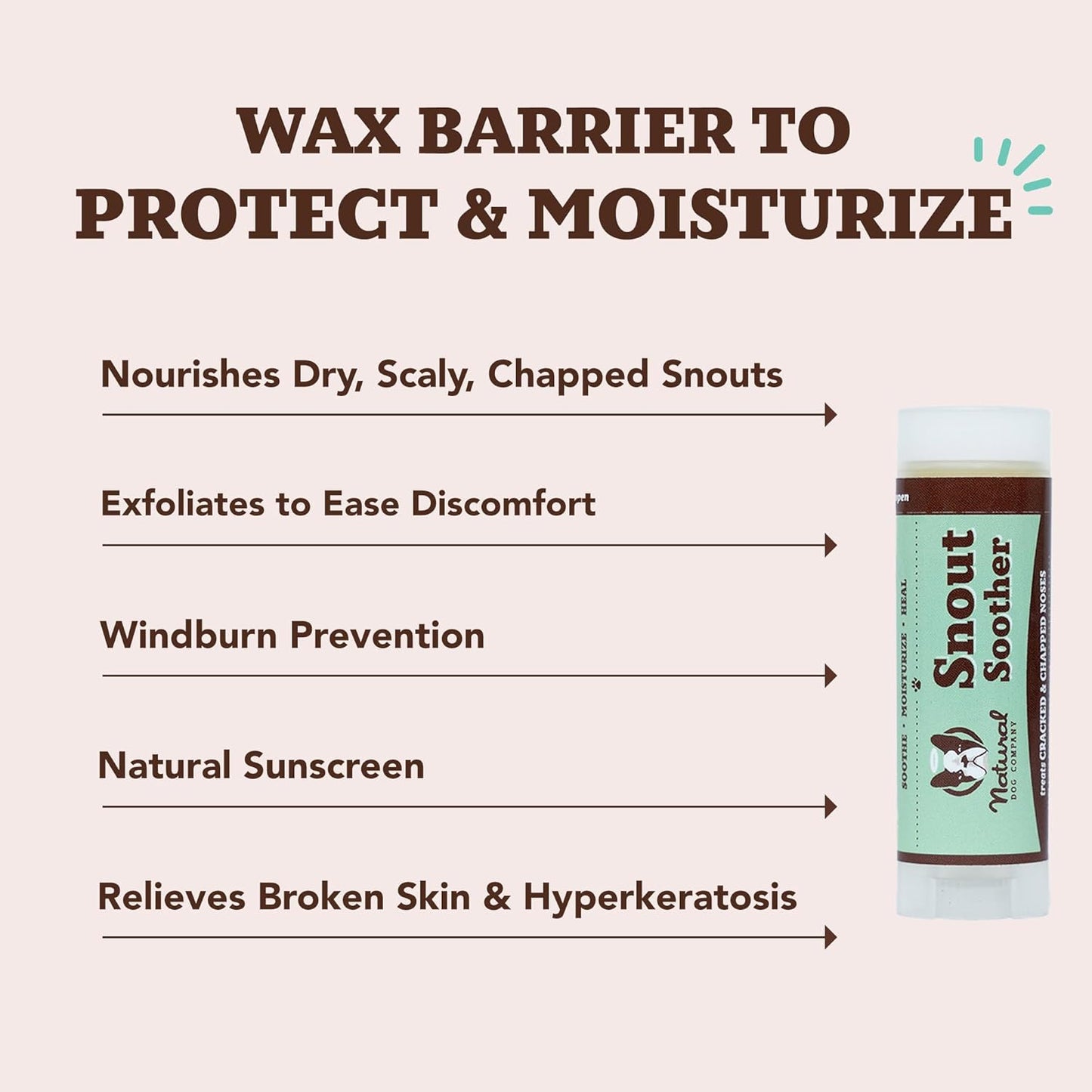 Natural Dog Company Snout Soother Balm Bundle, with 4 Travel Sticks (0.15 oz Each), Wax for Dry, Cracked Noses, Heals & Moisturizes with Shea Butter & Coconut Oil, Lick-Safe Nose Butter, Made in USA