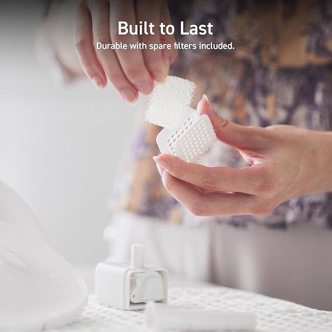 ELECOM Automatic Pet Water Fountain for Cats and Dogs, 9dB Ultra Quiet Operation, Silent Aqua WD-02 Replacement Water Pump (Pump, 2 Liters)