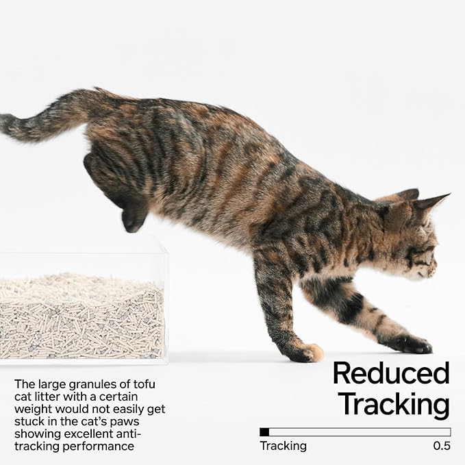 pidan Mix Cat Litter,Tofu Cat Litter with Bentonite 70%:30%,Absorbent and Fast Drying,Flushable Tofu Litter,Selected Quality Pea Dregs,5-Fold Water Absorption,Strong Clumping（5.3lb×2bags）