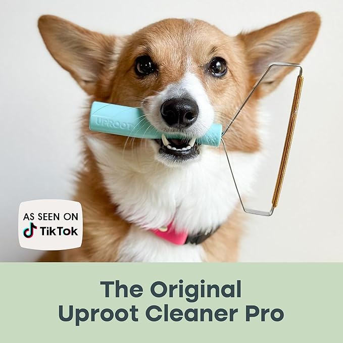 Uproot Cleaner Pro Pet Hair Removal Tool -2 Pack-Special Dog Hair Remover Multi Fabric Edge and Carpet Rake by Uproot Clean-Cat Fur Remover for Couch, Pet Towers, Rugs, Cat Mats and Trunks & Much More