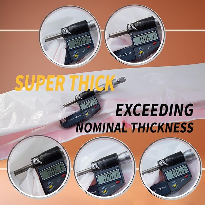 TIGER BRO Thicken Drawstring Litter Box Liner - Odor Penetrating Prevent, Tear & Scratch Resistant, Drawer litter Liner for Cat Litter Box Jumbo(36 * 19IN) 7 Count, Suit for your Paw-some Powerball