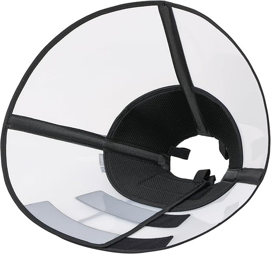 Soft Dog Cone Suitable for Postoperative Use in Dogs, Adjustable and Comfortable Elizabeth Collar, Used for Wound Care, Sterilization, Suitable for Medium to Large Dogs (L)