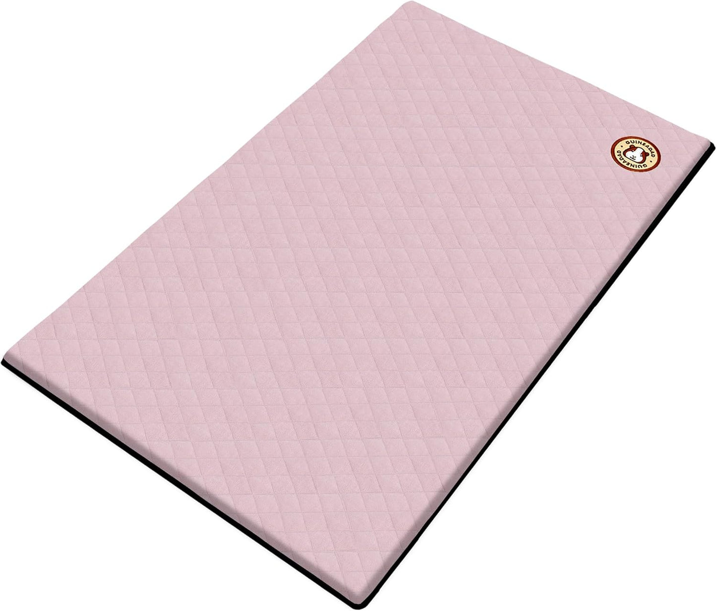 GuineaDad Premium Liner – Fleece Guinea Pig Cage Liner – Ultra-Plush Reusable Fleece Bedding with Waterproof Bottom – Extra Absorbent Liner for 2x4 C&C Cage (Blush)