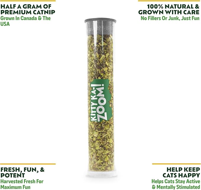 ZOOMIE Crab - Refillable Catnip Toy + Catnip | High Potency Hand Harvested Fresh | Soft Plush for Engaging Play