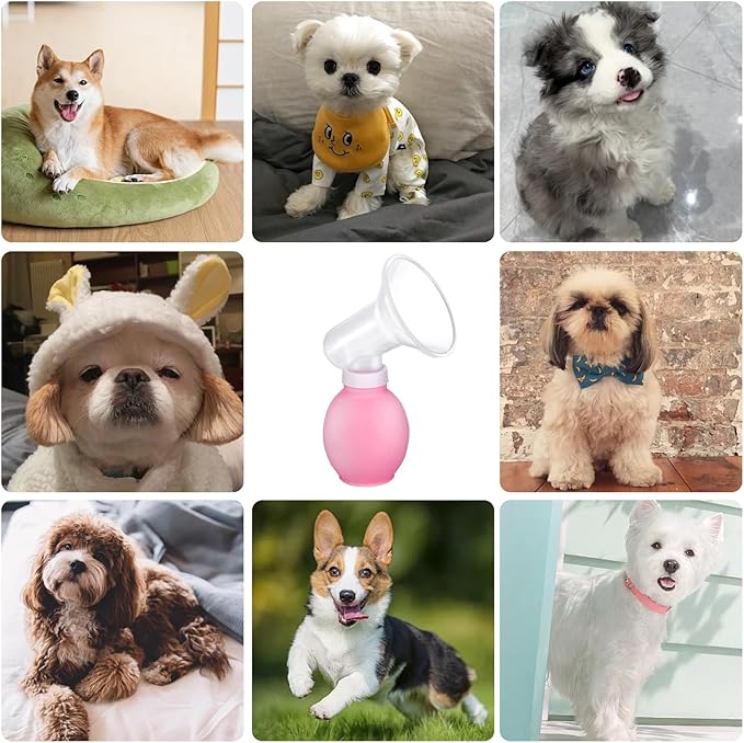 Yeebeny Pet Breast Pump,Breast Pump for Dogs,Dog Pump Help Your Pet Feed Newborn s Silicone Manual Pump for Cats and Dogs