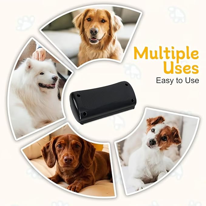 Deshedding Brush - Dog Brush for Shedding & Pet Hair Removal Tool, Double Sided Grooming Brush - Dog & Cat Grooming Supplies for Long Short Hair