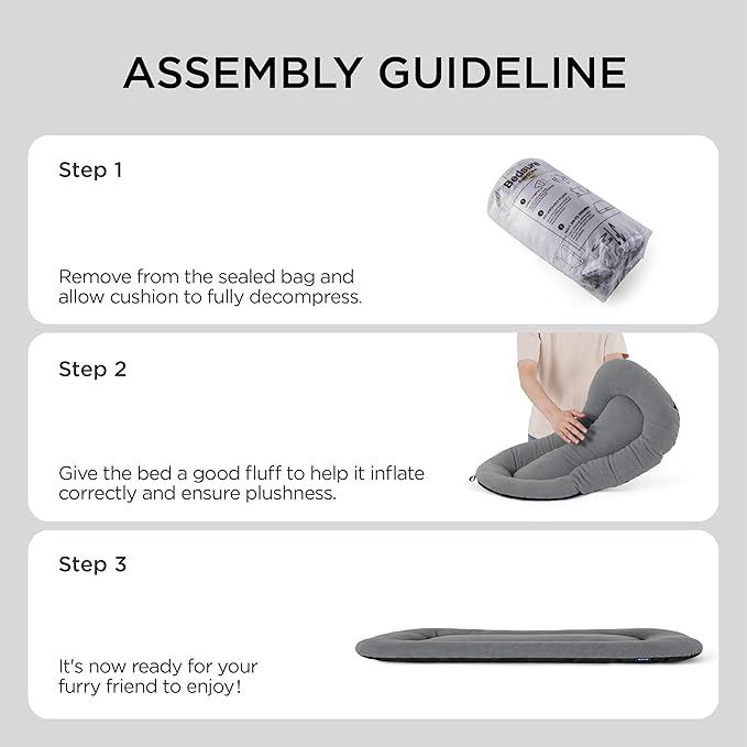 Bedsure Washable Dog Crate Pad for Small Dogs, Anti-Slip Puppy Kennel Dog Bed for Crate - Ultra Soft Fleece Flat Thin Pet Mat (Not Chew Proof), Light Grey 23"x17"