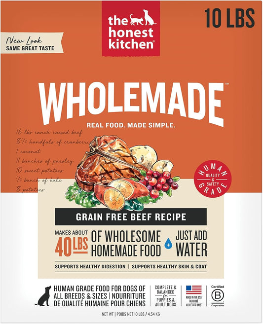 The Honest Kitchen Wholemade™ Grain Free Beef Dog Food, 10 lb Box