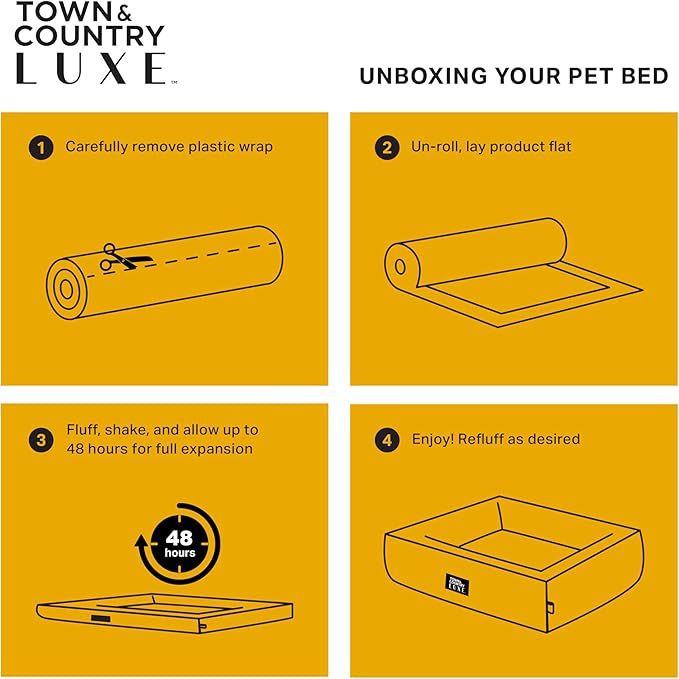 TOWN & COUNTRY LUXE CuddleTown Matisse Everwash® Pillow Pet Bed, Water Repellent Floor Pillow, Machine Washable Cover, Soft & Calming, Taupe, Medium 36"x28"x4"