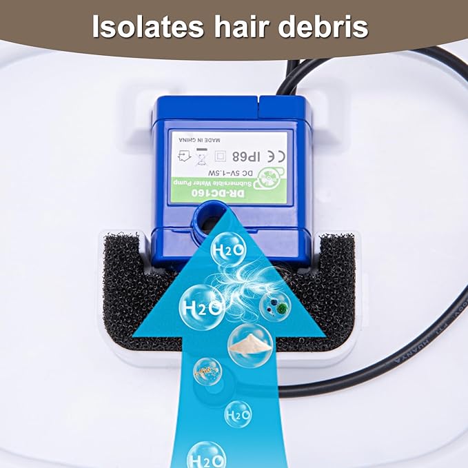 Cat Water Fountain Foam Filter, 8 Packs Cat Fountain Sponge Filter Replacement Filter for Pet Water Fountain Automatic Drinking Water Dispenser(U Sponge 8 Pack)