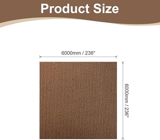 uxcell Self-Adhesive Cat Scratching Mat, 1 Roll 236" x 236" Couch Protector from Cat Claws for DIY Sofa, Wall, Doors, Cut Anti Cat Scratch Pad Carpet Mat, Brown