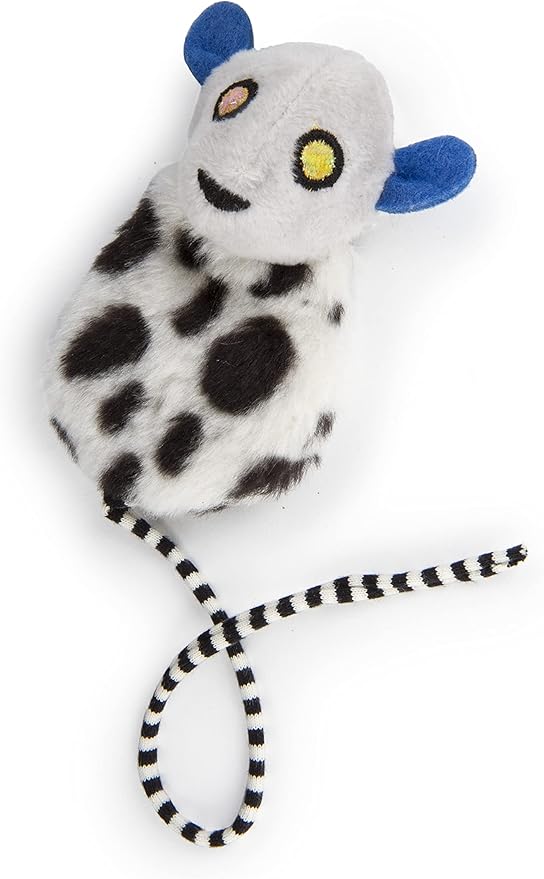 Petlinks HappyNip Lemur Lights Electronic Light Cat Toy, Contains Silvervine & Catnip, Battery Powered - Black/White, One Size