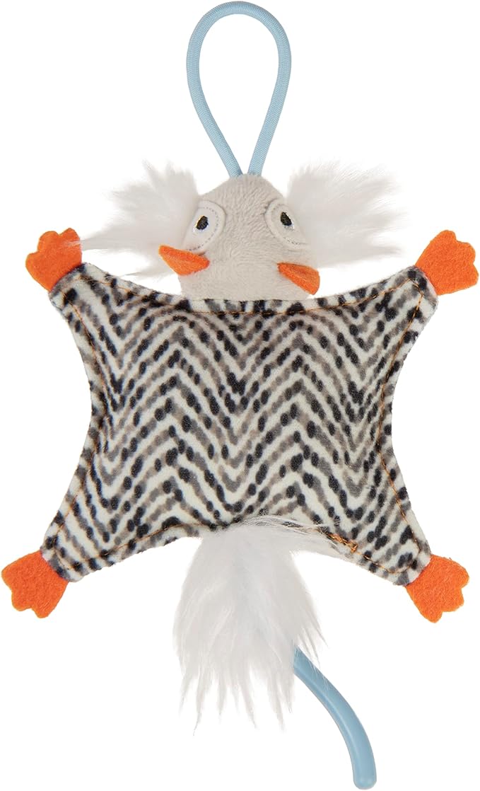 SmartyKat Instincts HappyNip Soarin' Squirrel Crinkle Launcher Plush Interactive Cat Toy, Contains Catnip & Silvervine - Multicolor, One Size