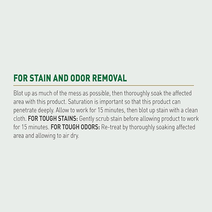 Nature's Miracle Urine Destroyer Plus for Dogs, Enzymatic Formula for Severe Dog Urine Stains, 32 fl oz