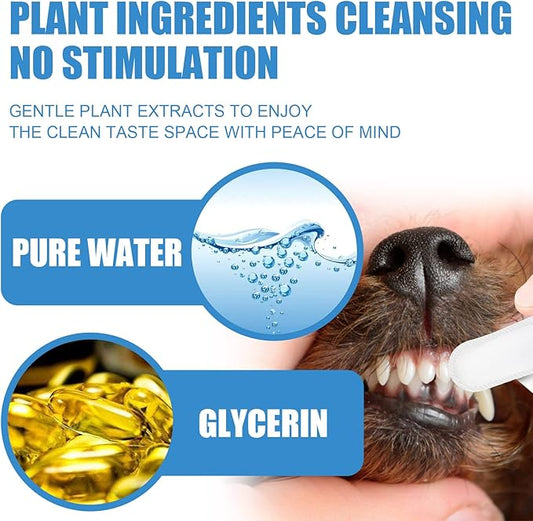 Pet Dental Finger Wipes, Oral Cleansing Teeth Care Finger Cots Wipes Pads for Dogs and Cats, Optimize Oral Health, Reduces Plaque, Freshen Breath - 50 Wipes