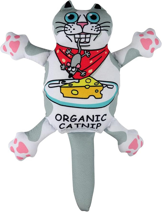 TTcat Organic Catnip Pillow for Cats & Kittens,Cat Chew Toy for Indoor Cats,Catnip Kicker Toys,White Cat…