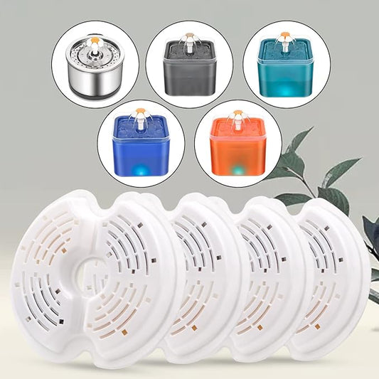 4 Pack Cat Fountain Filters, Petilog Cat Water Fountain Filters, Pet Fountain Filter Replacment