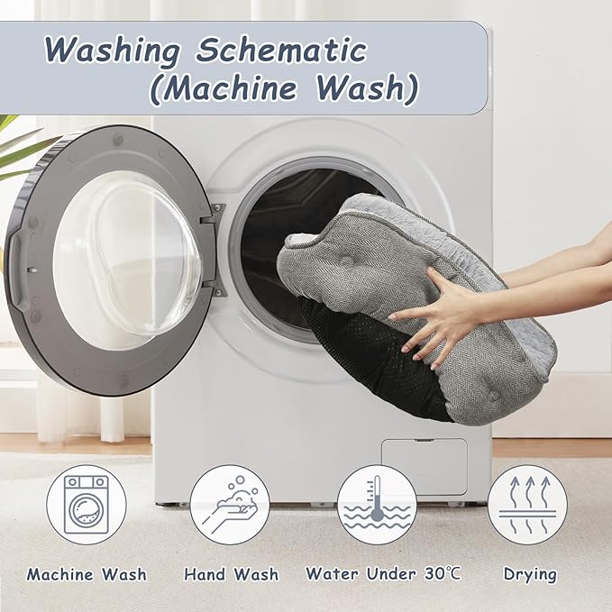 Cat Beds for Indoor Cats, Dog Bed for Small Dogs Breeds, Soft Kennel Bed, Comfy Durable Pet Sleeping Bed, Washable Roun Cat Bed & Non-Slip Bottom, Size 21" L x 18" W x 7" Th