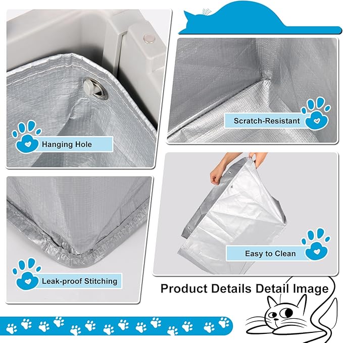 Liner F Compatible with Modkat Flip Litter Box - Reusable Liners for Flip Litter Box - Liner F for Cat Litter Box (3 Pack)