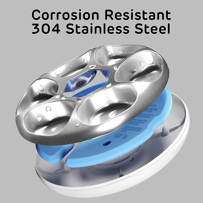 [Stainless Steel Tray Version] iPettie Donut Frost WiFi 6 Meal Automatic Wet Food Feeder with Ice Packs for Senior and Weak Pets, App Control Programmable Timer, Holds 6 x ½ lb. of Food, Black