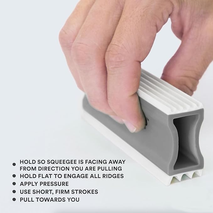 FurDozer X3 MINI Pet Hair Remover & Auto Detailing Tool - Cat & Dog Hair Remover for Carpet, Car Interior, Couch, Bedding, & Furniture - Reusable Pet Hair Removal Tool for Dog Fur & Lint, 3.5", Grey