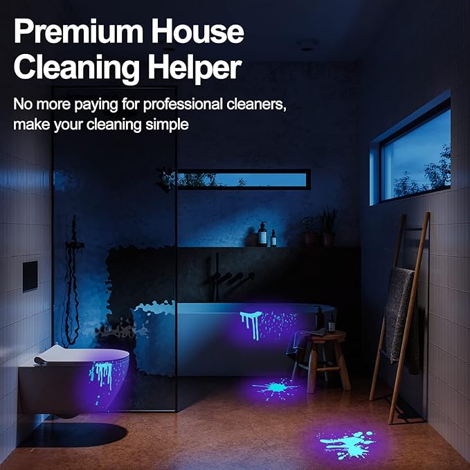 Vansky Black Light UV Flashlight, Upgraded 51 LED 395nm Blacklight Pet Urine Detector for Dog/Cat Urine, Dry Stains, Bed Bug, Matching with Pet Odor Eliminator(Batteries are Included)